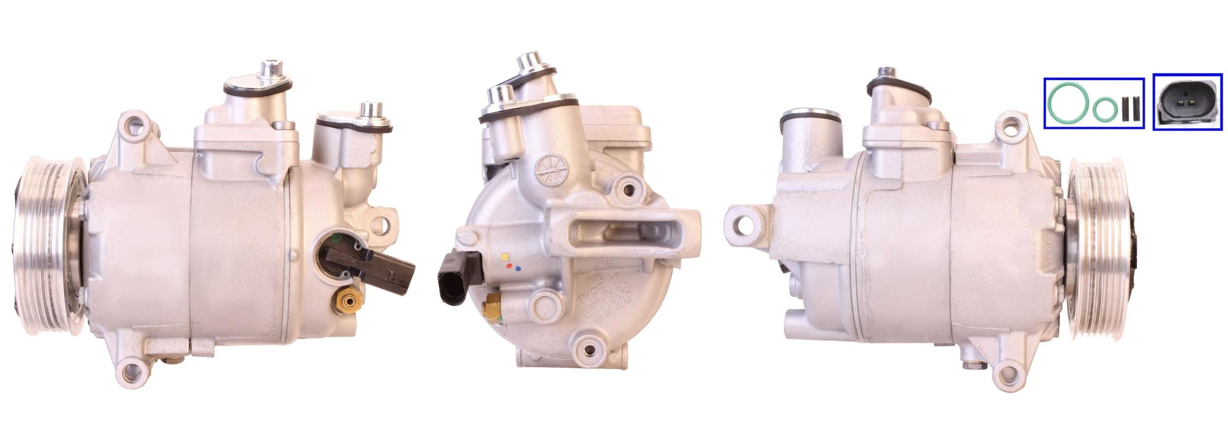 DI489 Compressore aria condizionata (compressore A/C) Per AUDI VW SEAT SKODA CUPRA VAG Rigenerato