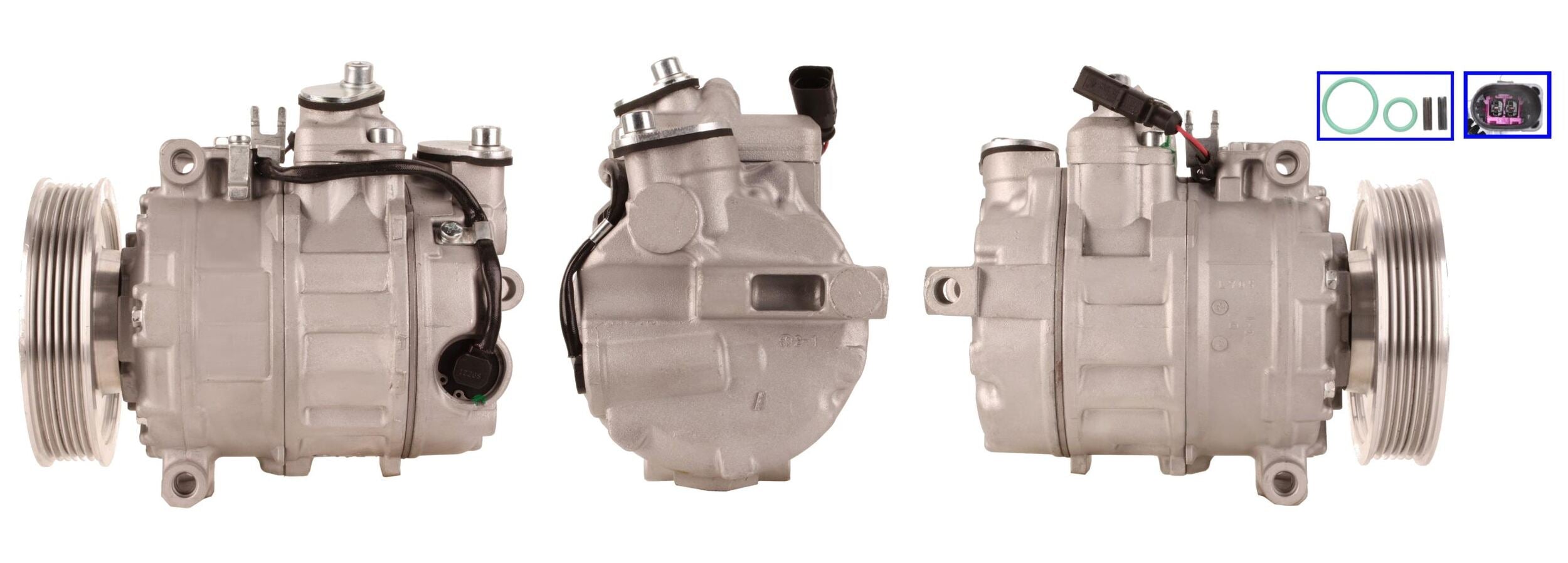 4DI077 Compressore aria condizionata (compressore A/C) Per AUDI VW SEAT SKODA CUPRA VAG Rigenerato