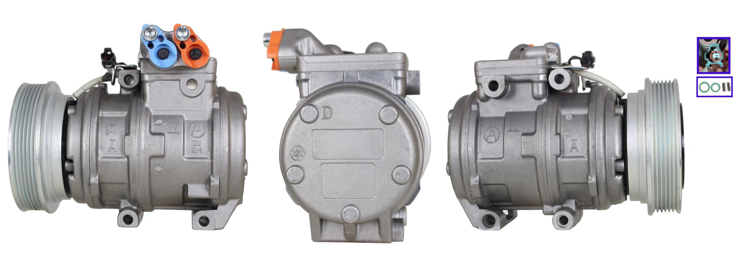 4DI314 Compressore aria condizionata (compressore A/C) Per HYUNDAI KIA Rigenerato