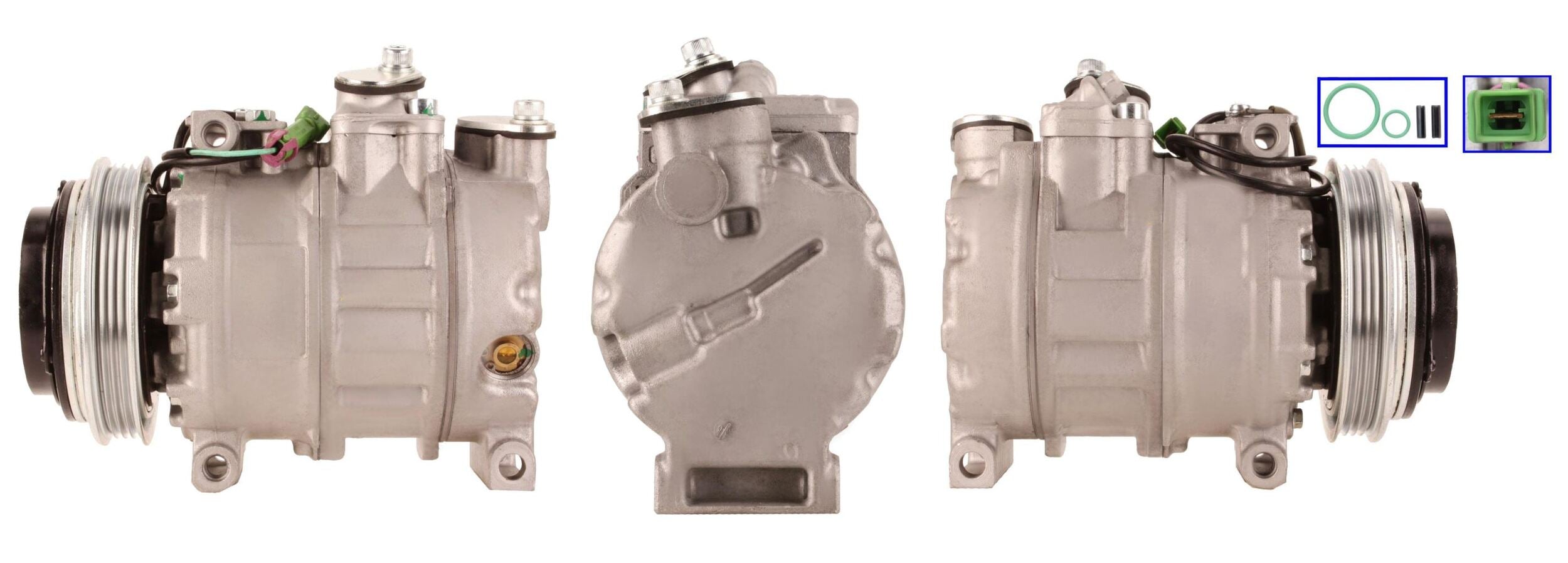 1DI023 Compressore aria condizionata (compressore A/C) Per AUDI VW SEAT SKODA CUPRA VAG Rigenerato