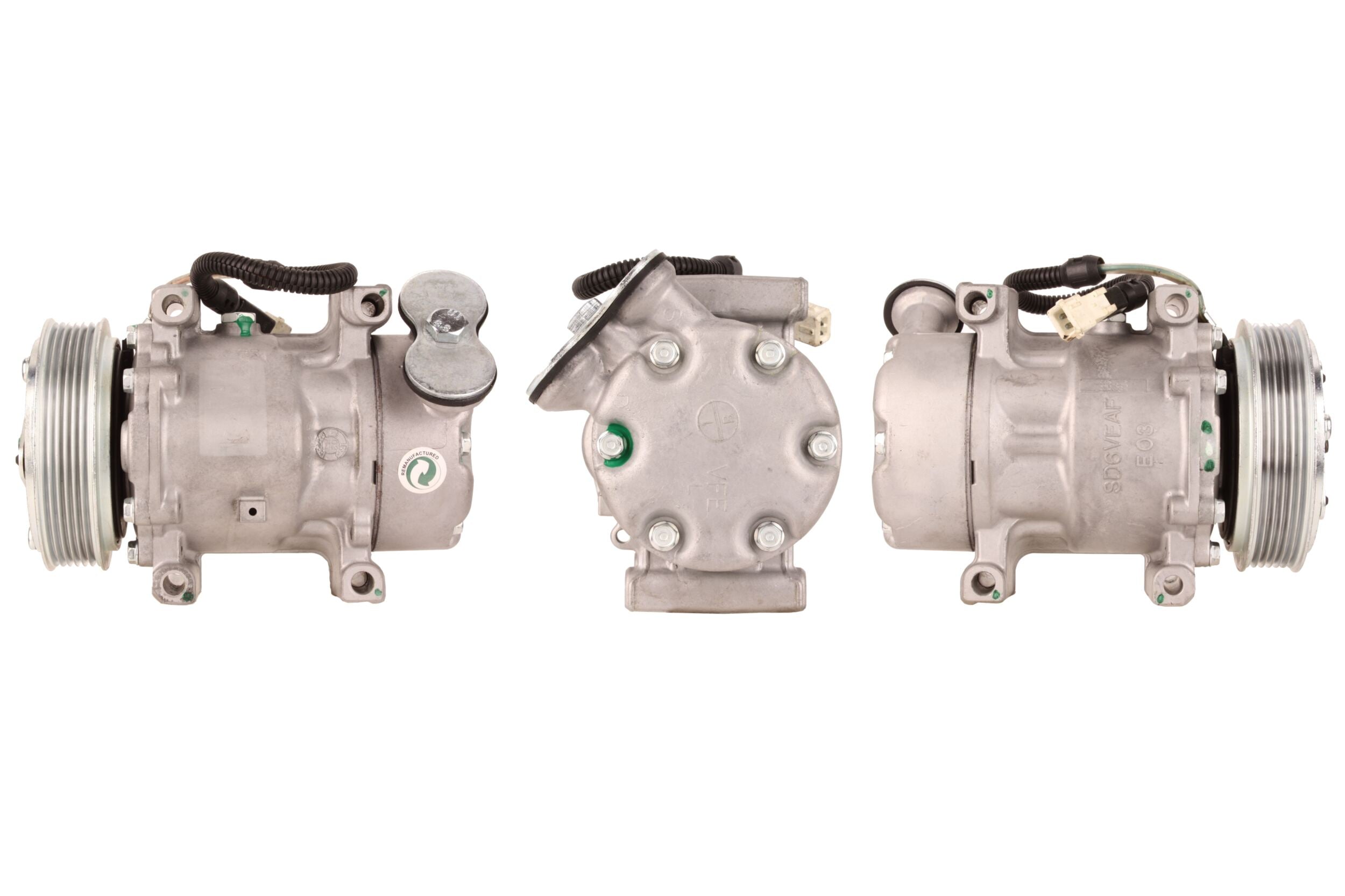 DI524 Compressore aria condizionata (compressore A/C) Per PEUGEOT CITROEN Rigenerato