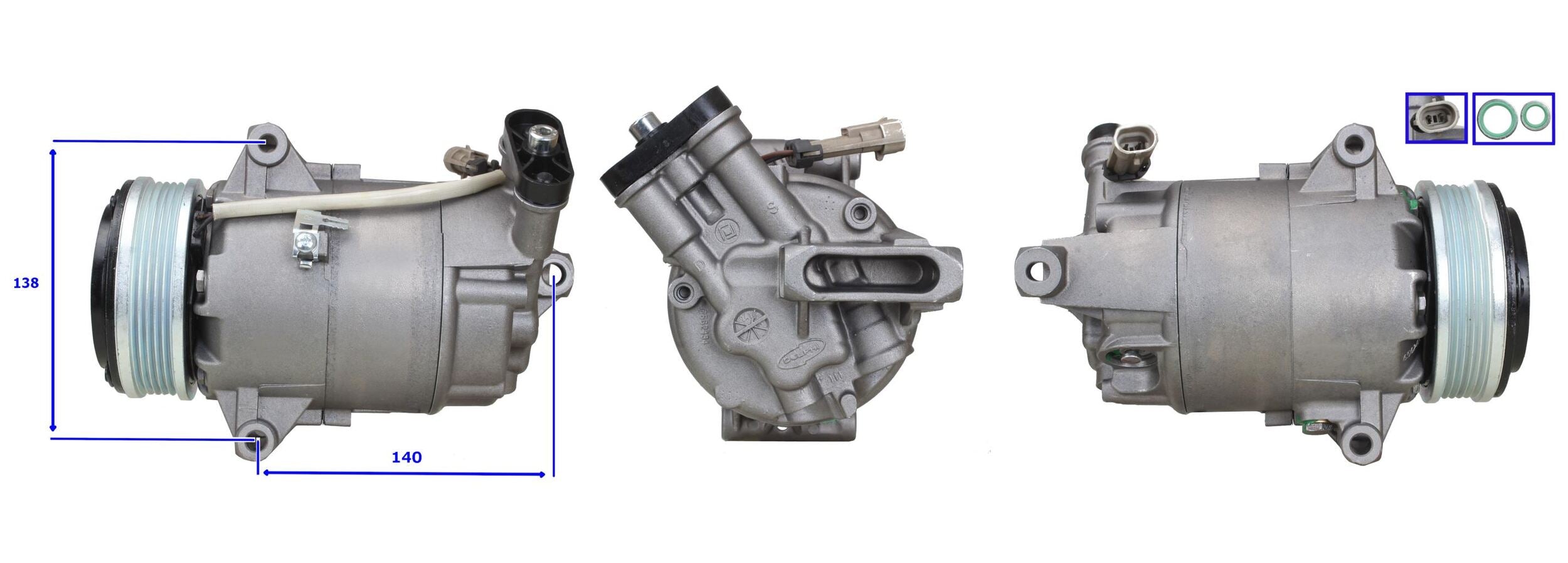 DI576N ΣΥΜΠΙΕΣΤΗΣ ΚΛΙΜΑΤΙΣΜΟΥ (ΚΟΜΠΡΕΣΕΡ A/C) ΓΙΑ OPEL ASTRA H ΚΑΙΝΟΥΡΙΟΣ