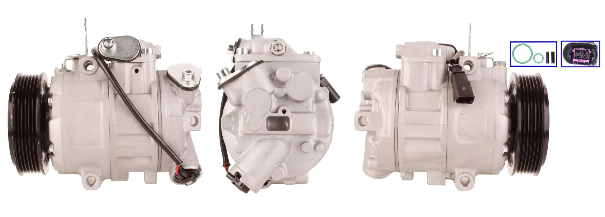 4DI086 Compressore aria condizionata (compressore A/C) Per AUDI VW SEAT SKODA CUPRA VAG Rigenerato
