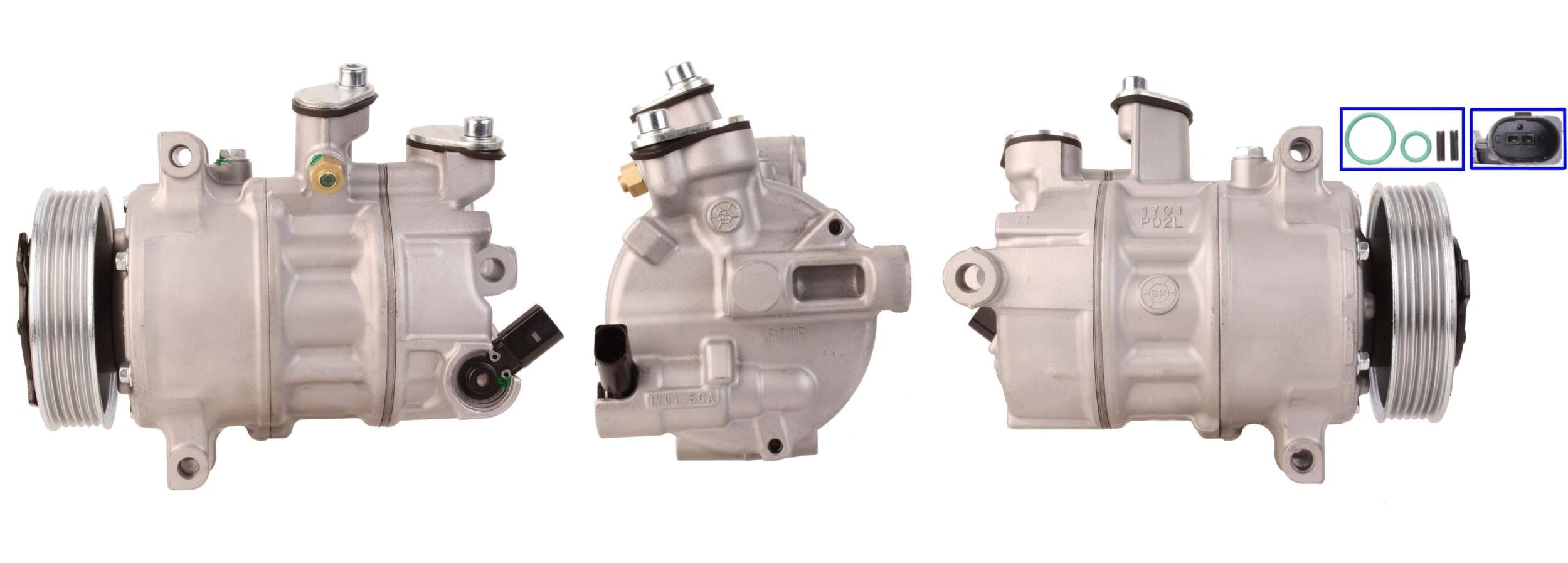 1DI139N Compressore aria condizionata (compressore A/C) Per AUDI VW SEAT SKODA CUPRA VAG 1234YF Nuovo