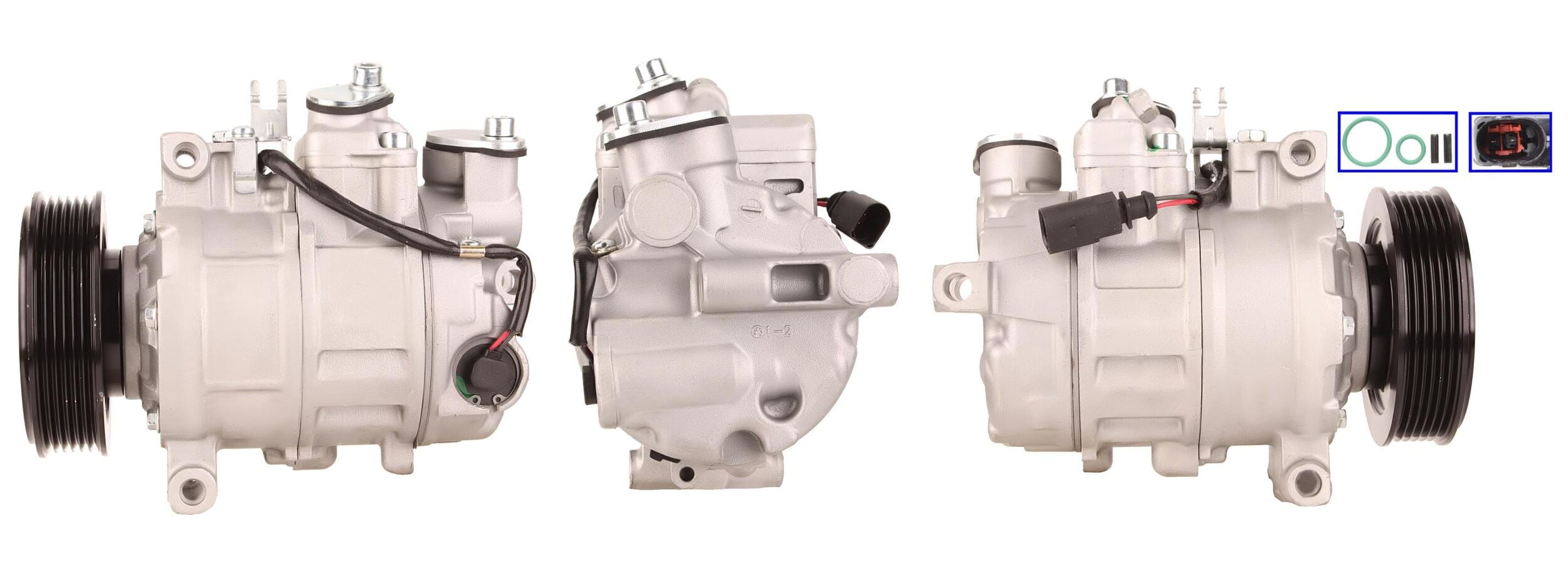 4DI085 Compressore aria condizionata (compressore A/C) Per AUDI VW SEAT SKODA CUPRA VAG Rigenerato