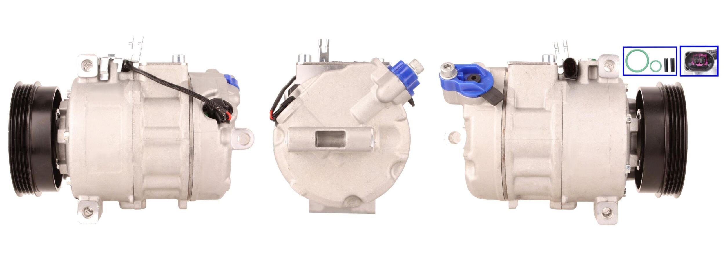 4DI076 Compressore aria condizionata (compressore A/C) Per AUDI VW SEAT SKODA CUPRA VAG Rigenerato