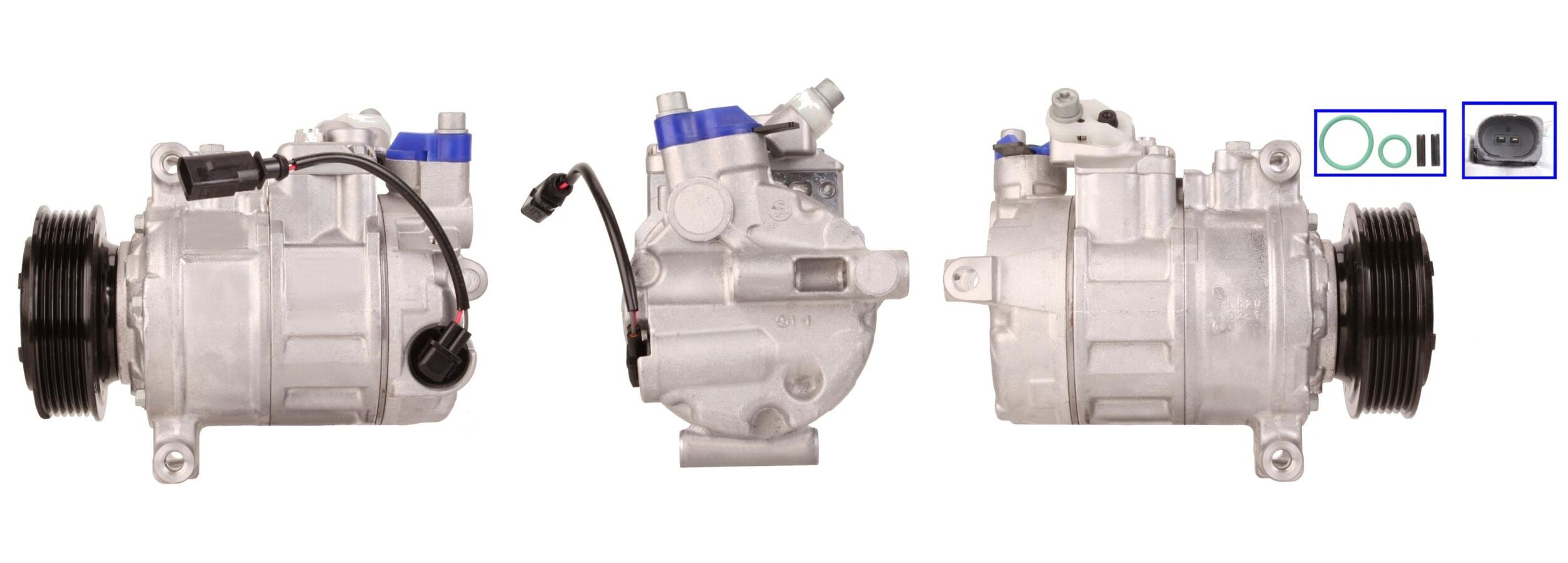 DI846 Compressore aria condizionata (compressore A/C) Per AUDI VW SEAT SKODA CUPRA VAG Rigenerato