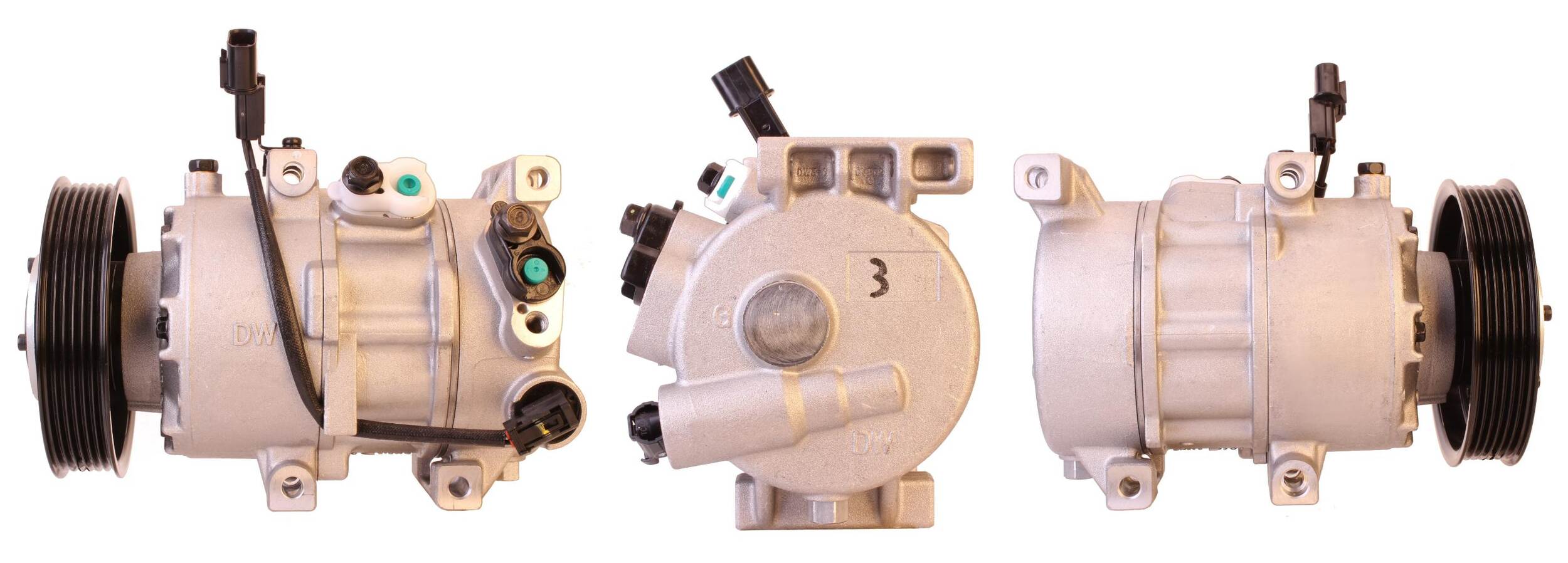 4DI342 Compressore aria condizionata (compressore A/C) Per HYUNDAI KIA Rigenerato