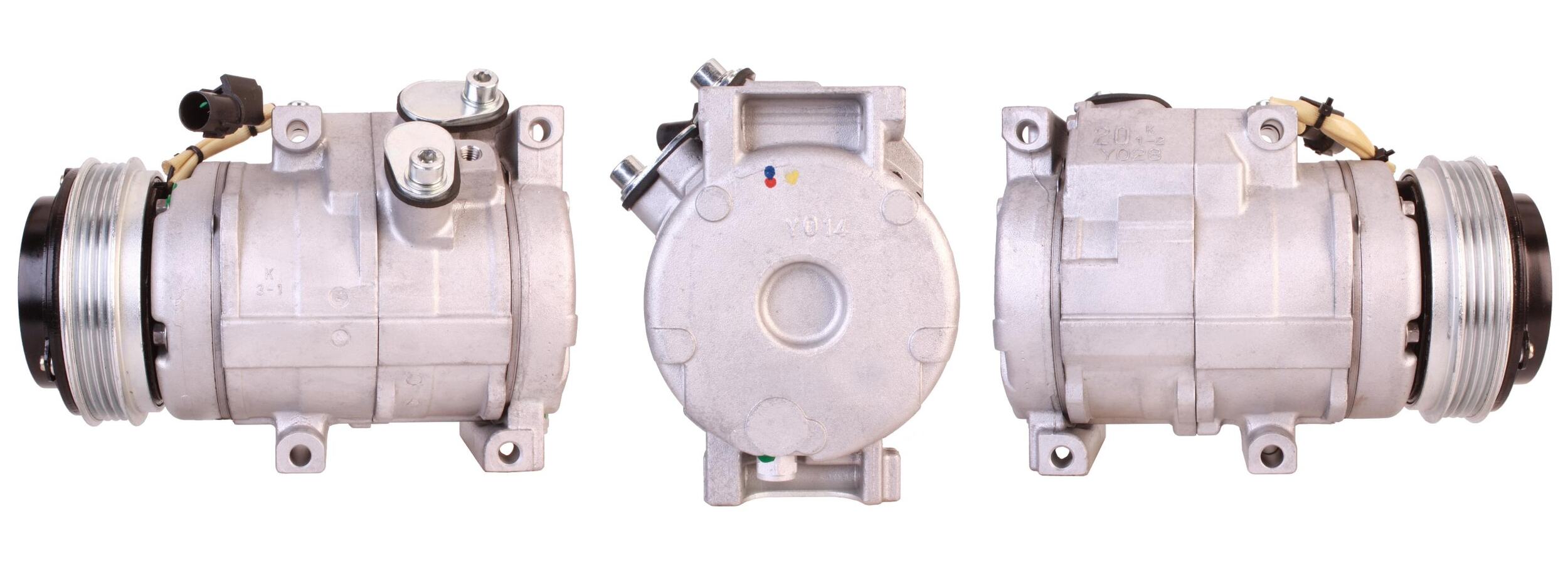 4DI344 Compressore aria condizionata (compressore A/C) Per HYUNDAI KIA Rigenerato