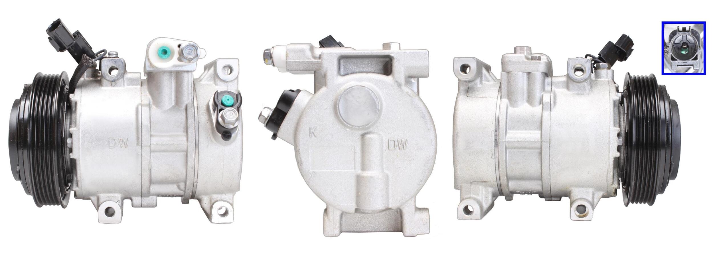 4DI360 Compressore aria condizionata (compressore A/C) Per HYUNDAI KIA Rigenerato