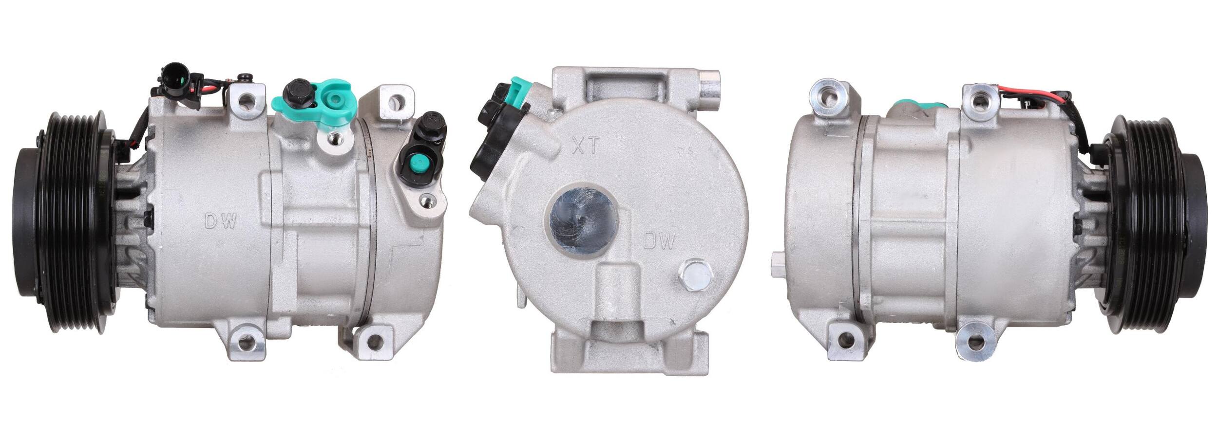 4DI356 Compressore aria condizionata (compressore A/C) Per HYUNDAI KIA Rigenerato