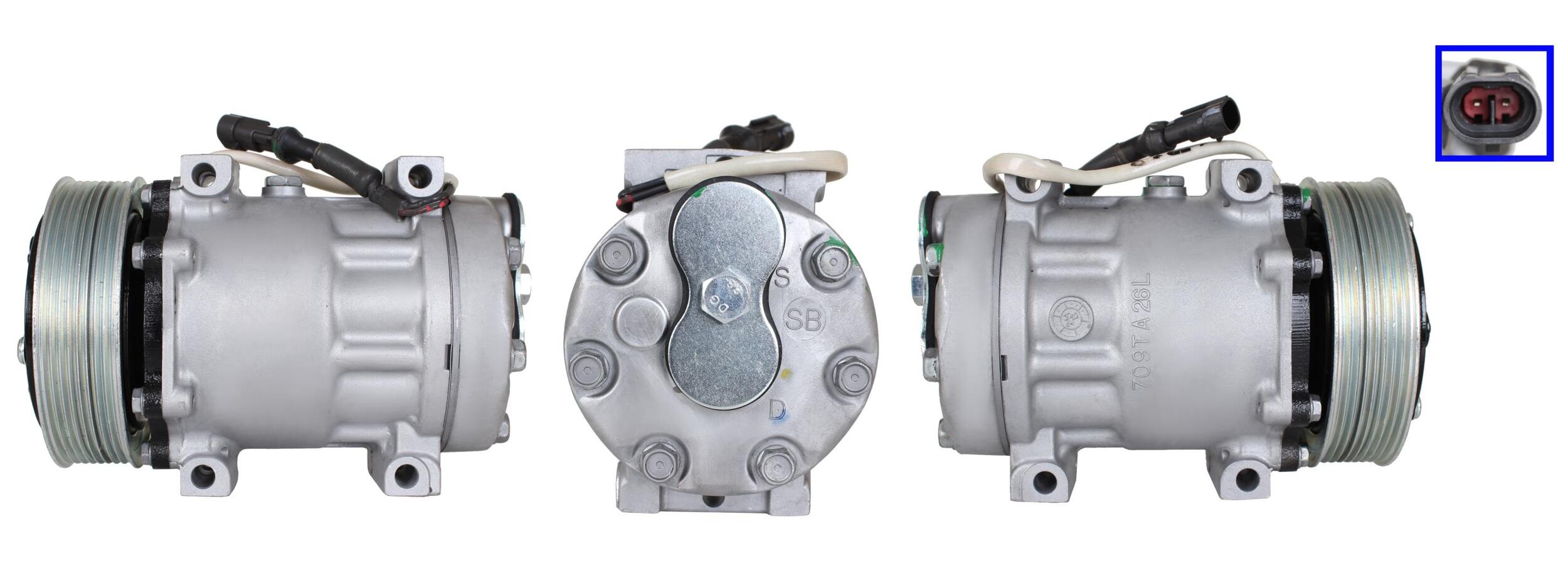 5DI010 Compressore aria condizionata (compressore A/C) Per DAF Rigenerato