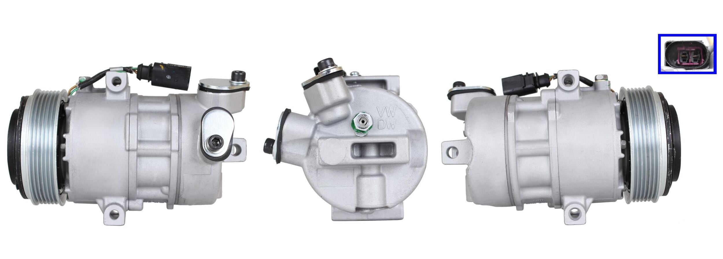 4DI107 Compressore aria condizionata (compressore A/C) Per AUDI VW SEAT SKODA CUPRA VAG Rigenerato