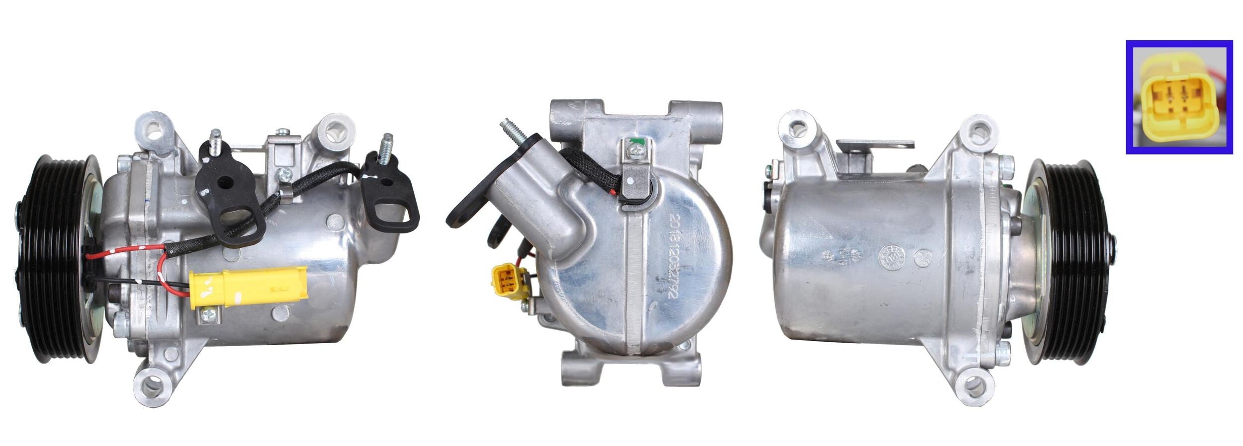4DI753 Compressore aria condizionata (compressore A/C) Per PEUGEOT CITROEN Rigenerato