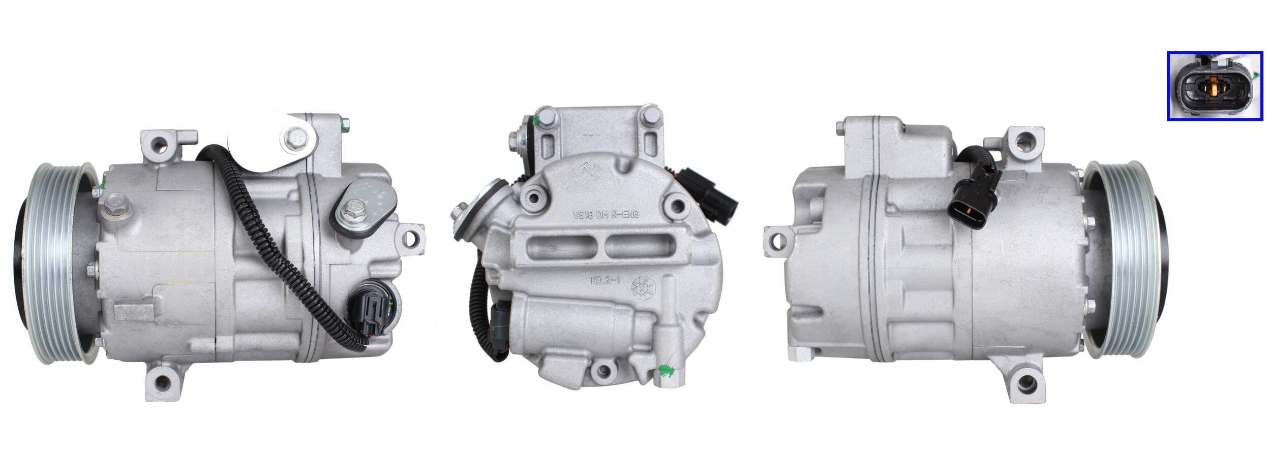 4DI378 Compressore aria condizionata (compressore A/C) Per HYUNDAI KIA Rigenerato