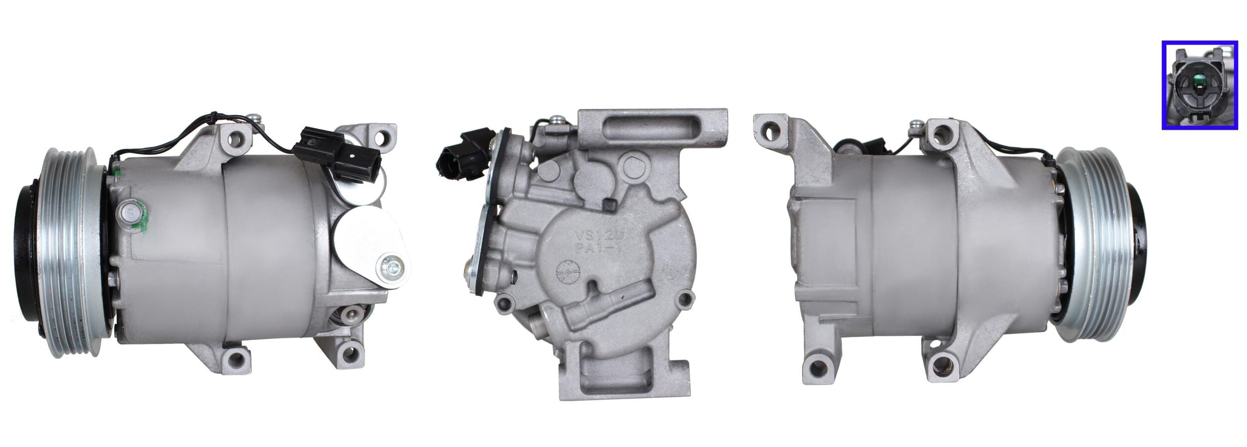 4DI379 Compressore aria condizionata (compressore A/C) Per HYUNDAI KIA Rigenerato