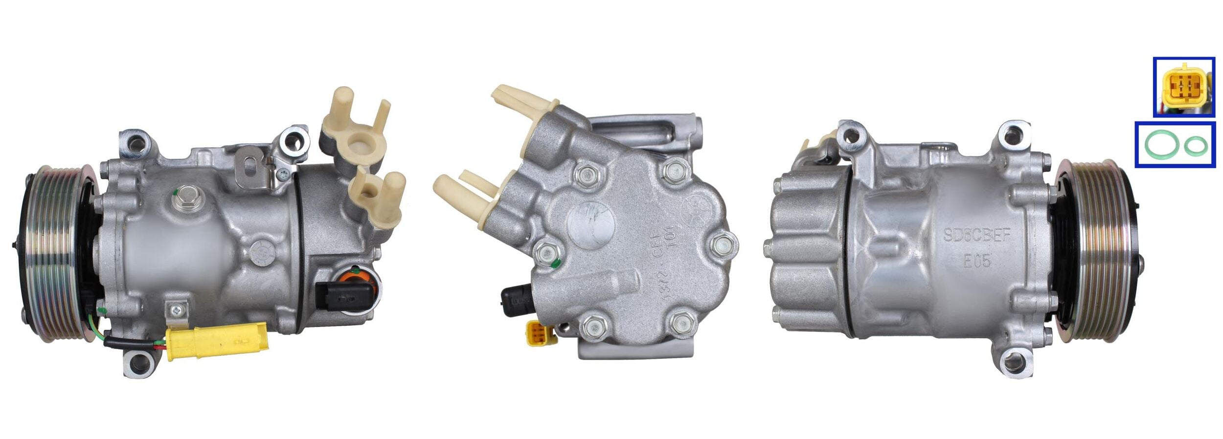 4DI755 ΣΥΜΠΙΕΣΤΗΣ ΚΛΙΜΑΤΙΣΜΟΥ (ΚΟΜΠΡΕΣΕΡ A/C) ΓΙΑ PEUGEOT CITROEN ΑΝΑΚΑΤΑΣΚΕΥΑΣΜΕΝΟΣ