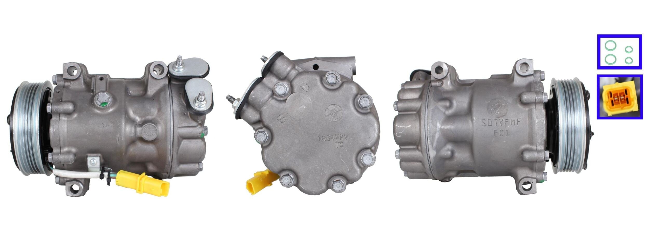 4DI754N Compressore aria condizionata (compressore A/C) Per PEUGEOT CITROEN Nuovo