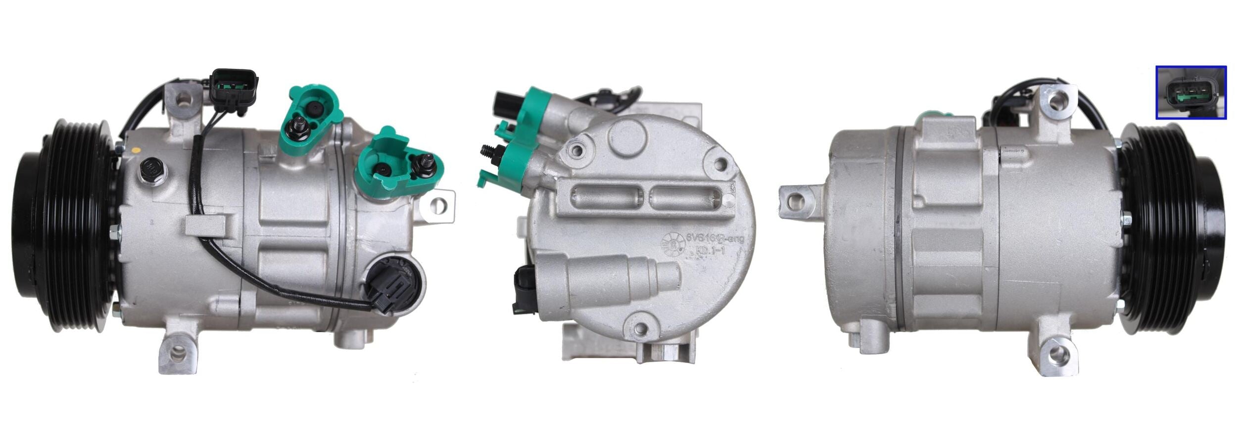 4DI397 Compressore aria condizionata (compressore A/C) Per HYUNDAI KIA Rigenerato