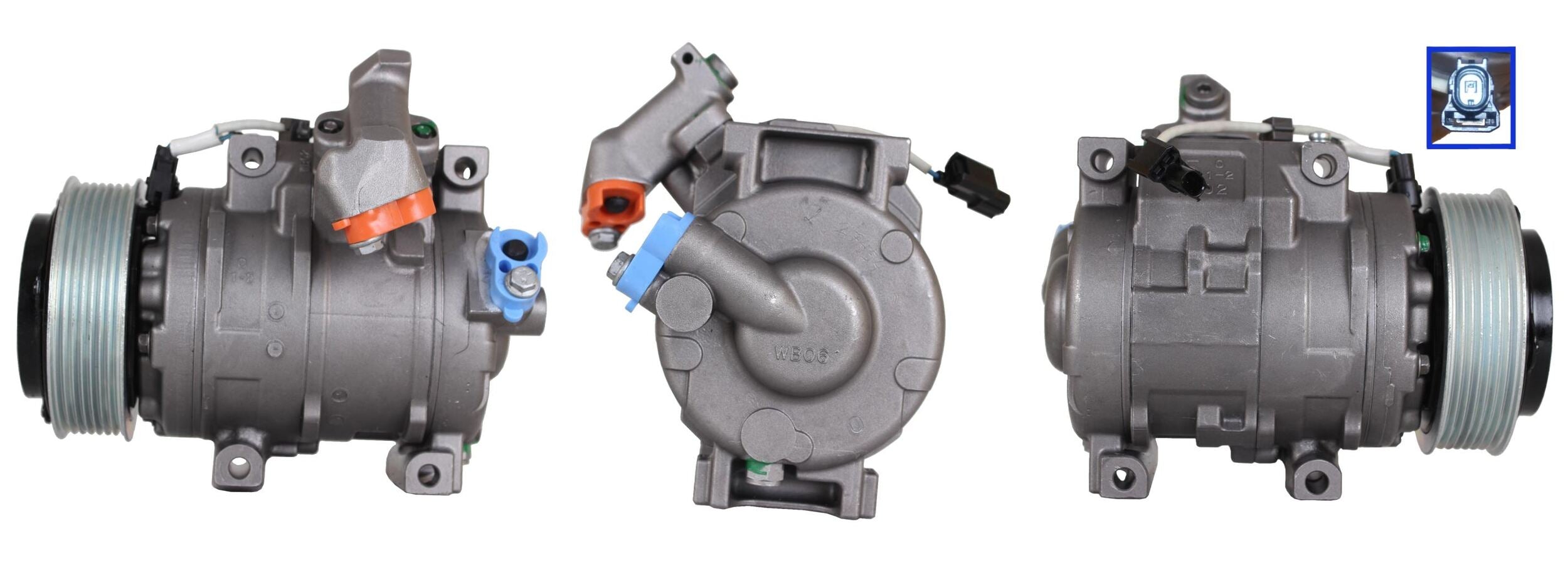 4DI302 Compressore aria condizionata (compressore A/C) Per HONDA Rigenerato