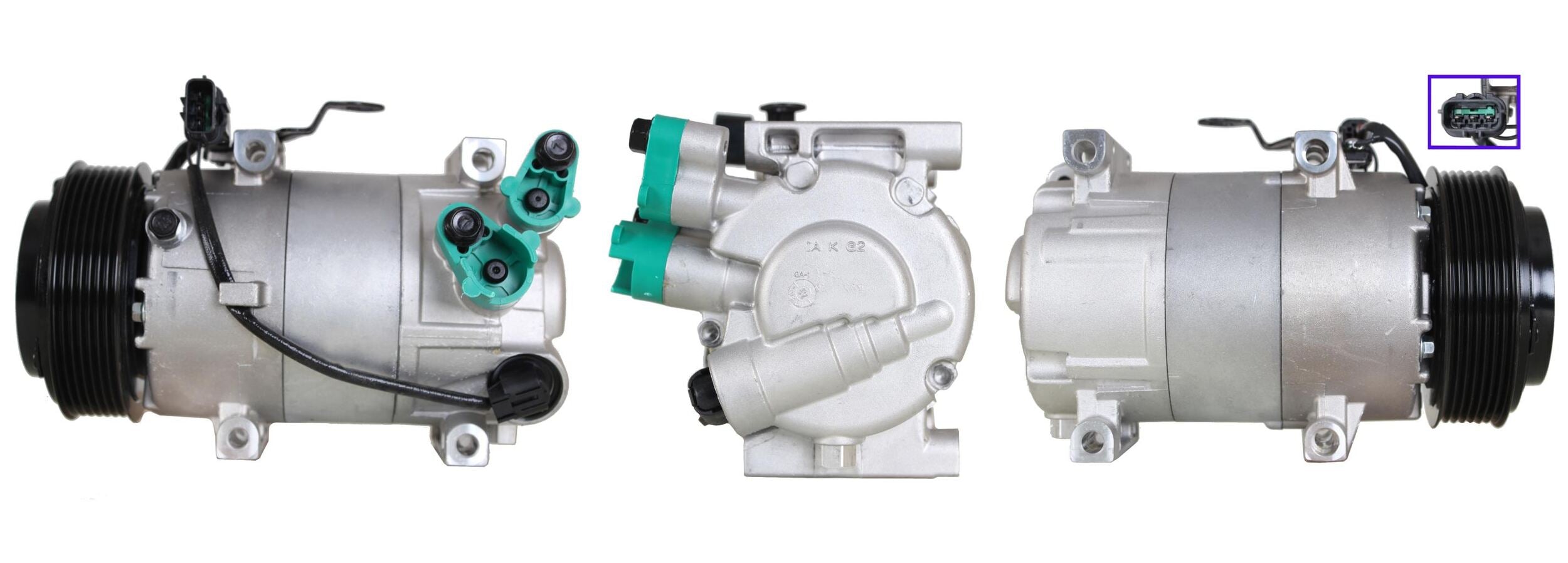 4DI405 Compressore aria condizionata (compressore A/C) Per HYUNDAI KIA Rigenerato