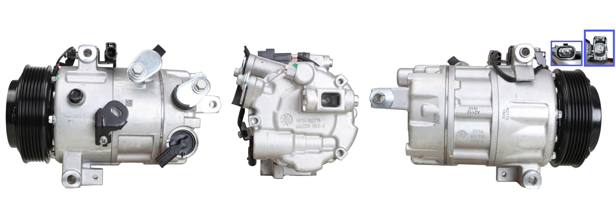 5DI046 Compressore aria condizionata (compressore A/C) Per MAZDA Rigenerato