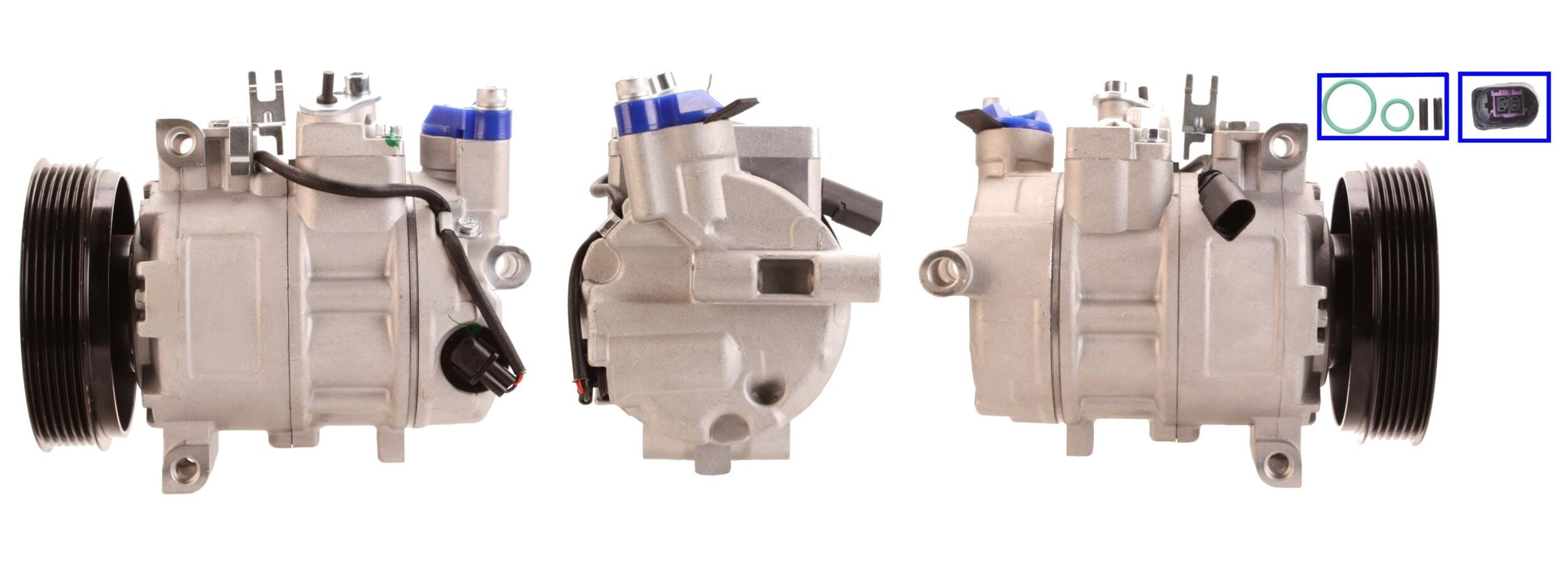1DI150 Compressore aria condizionata (compressore A/C) Per AUDI VW SEAT SKODA CUPRA VAG Rigenerato
