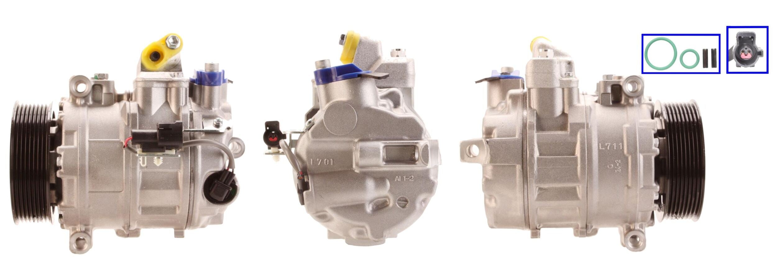 4DI464 Compressore aria condizionata (compressore A/C) Per LAND ROVER Rigenerato