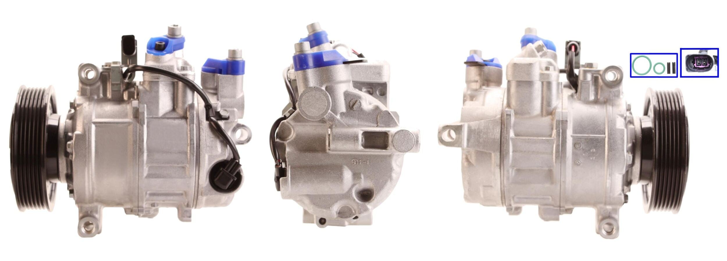 DI651 Compressore aria condizionata (compressore A/C) Per AUDI VW SEAT SKODA CUPRA VAG Rigenerato