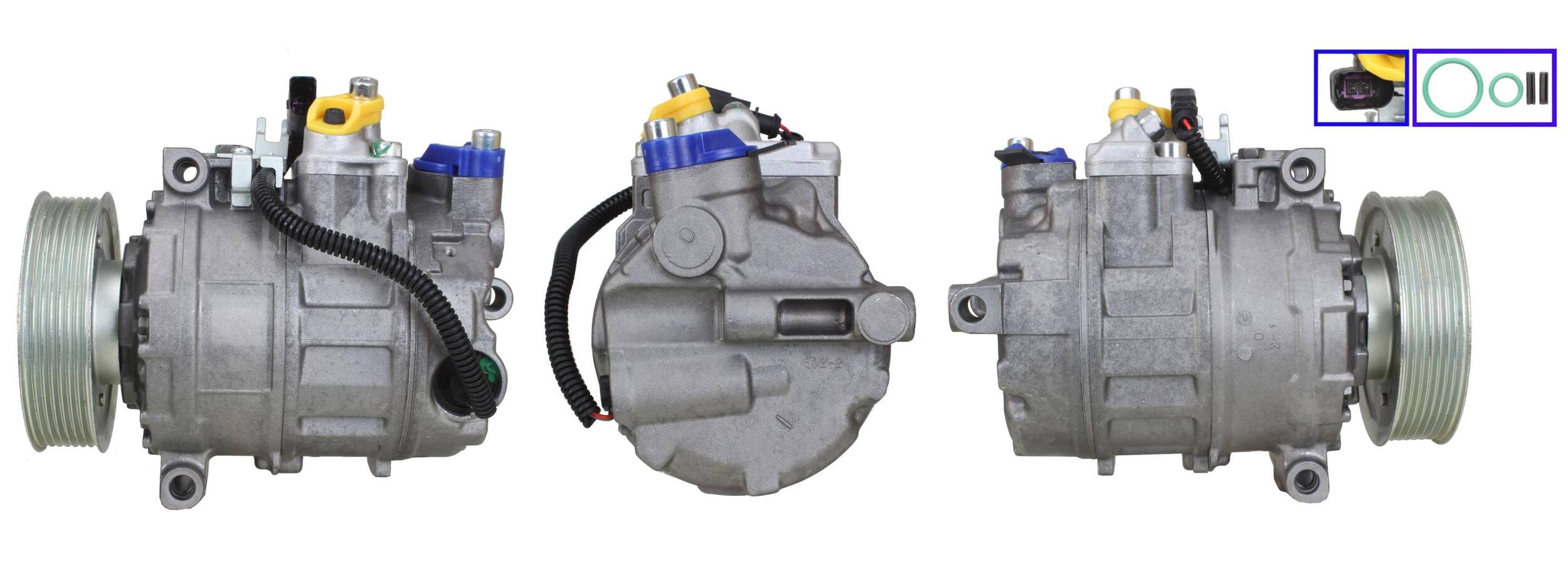 4DI080 Compressore aria condizionata (compressore A/C) Per AUDI VW SEAT SKODA CUPRA VAG Rigenerato