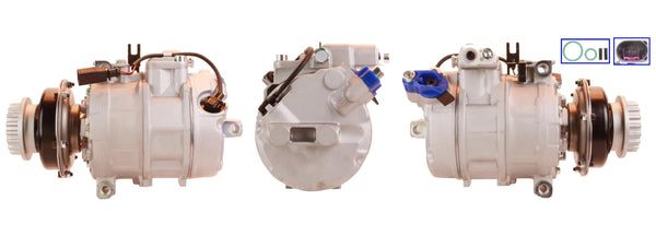 DI506 Compressore aria condizionata (compressore A/C) Per AUDI VW SEAT SKODA CUPRA VAG Rigenerato