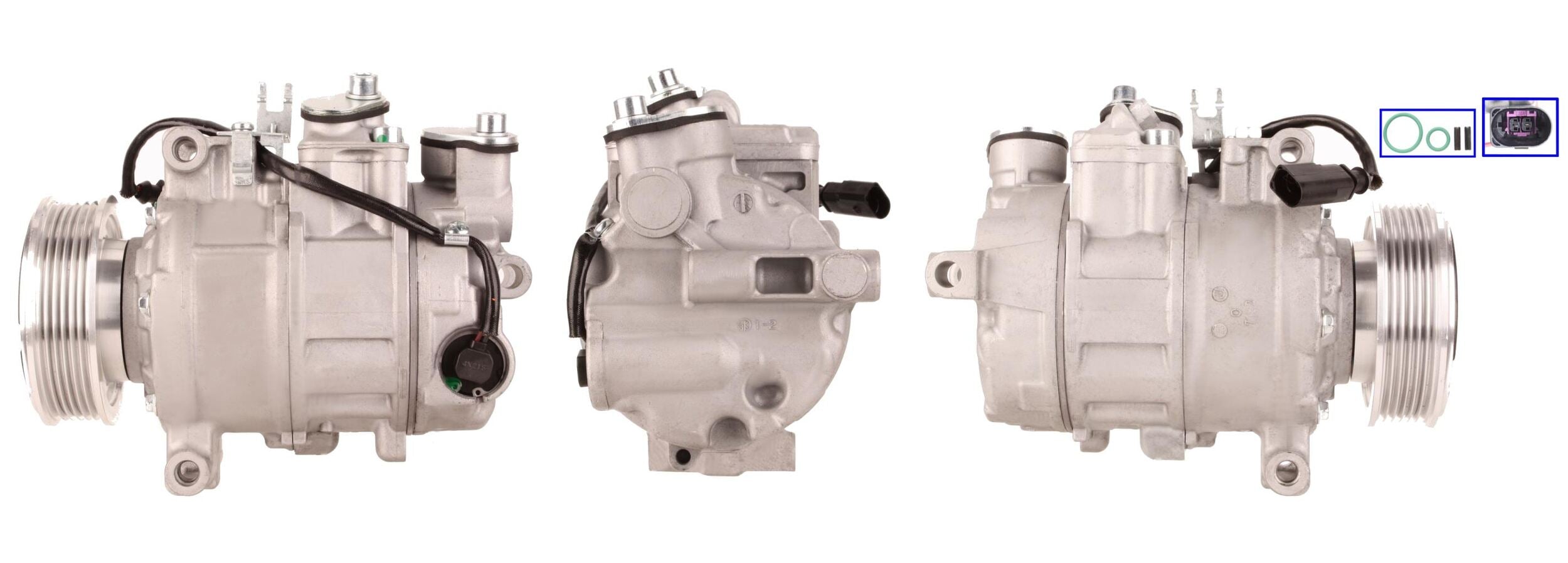 DI876 Compressore aria condizionata (compressore A/C) Per AUDI VW SEAT SKODA CUPRA VAG Rigenerato