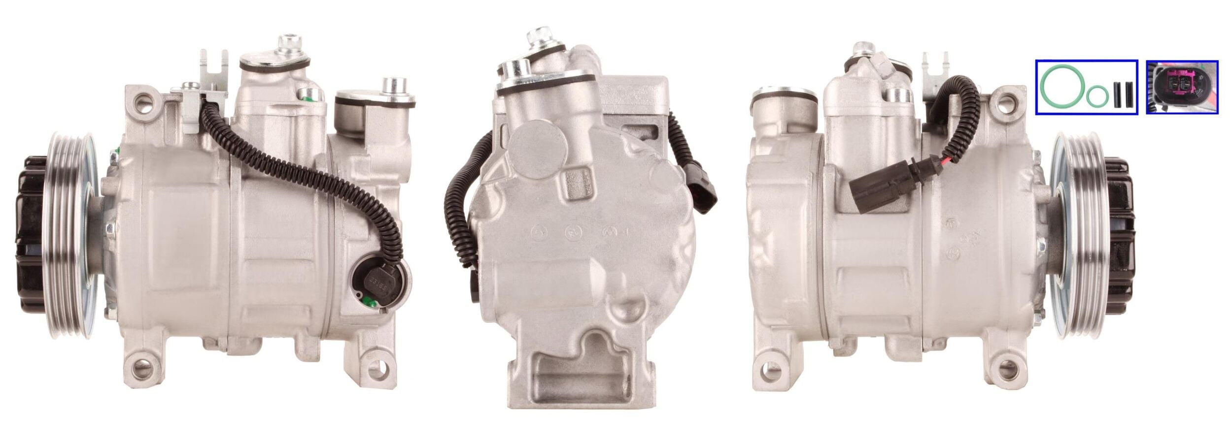 4DI074 Compressore aria condizionata (compressore A/C) Per AUDI VW SEAT SKODA CUPRA VAG Rigenerato
