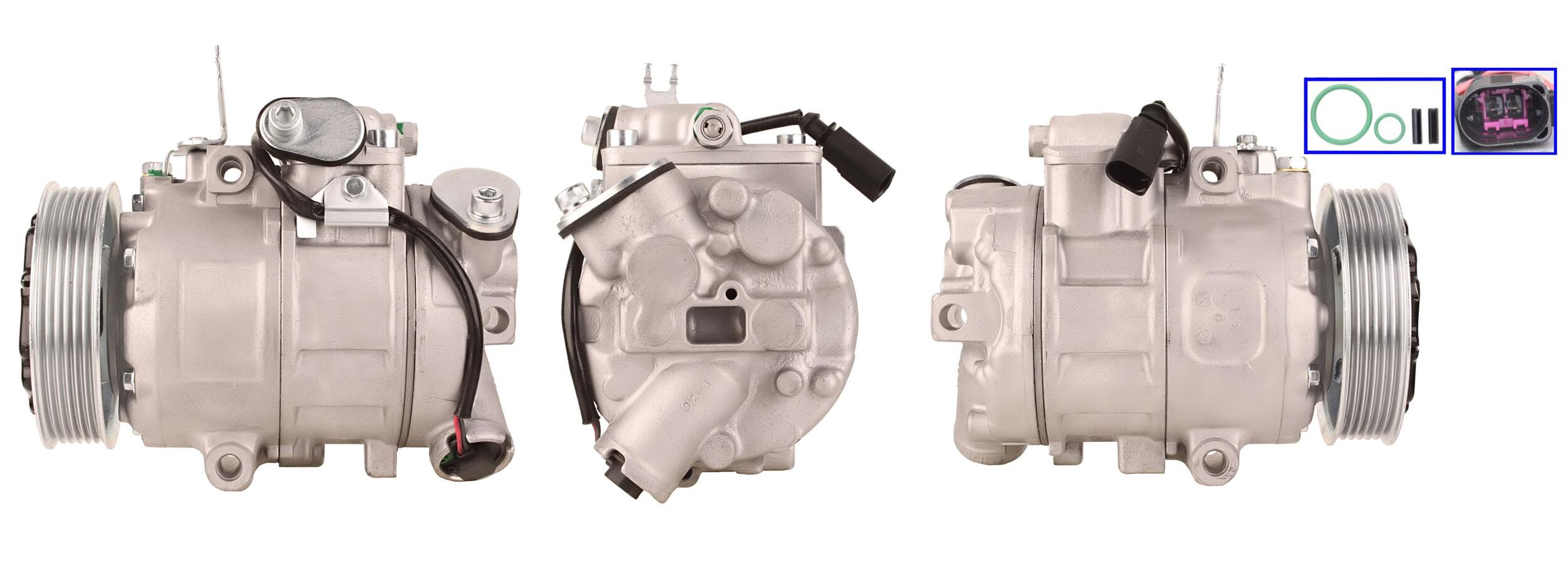 4DI083 Compressore aria condizionata (compressore A/C) Per AUDI VW SEAT SKODA CUPRA VAG Rigenerato