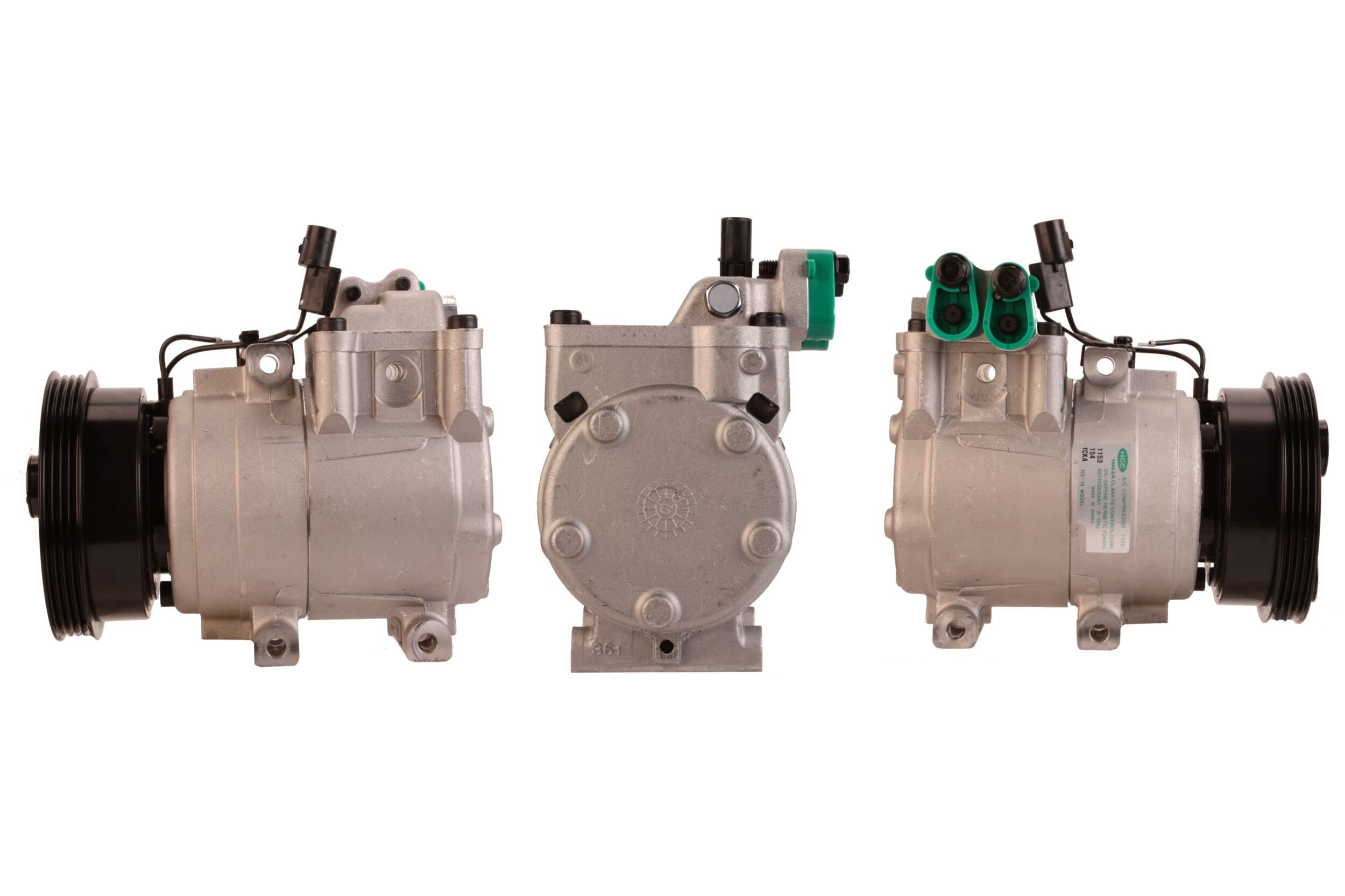 4DI319 Compressore aria condizionata (compressore A/C) Per HYUNDAI KIA Rigenerato