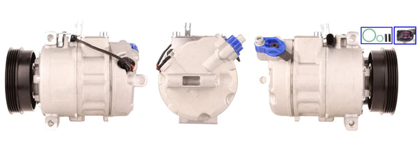 4DI076 Compressore aria condizionata (compressore A/C) Per AUDI VW SEAT SKODA CUPRA VAG Rigenerato