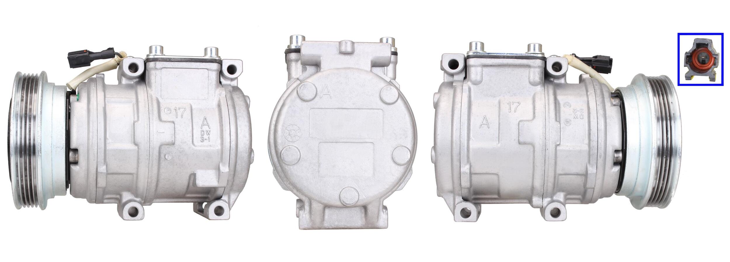 4DI315 Compressore aria condizionata (compressore A/C) Per HYUNDAI KIA Rigenerato