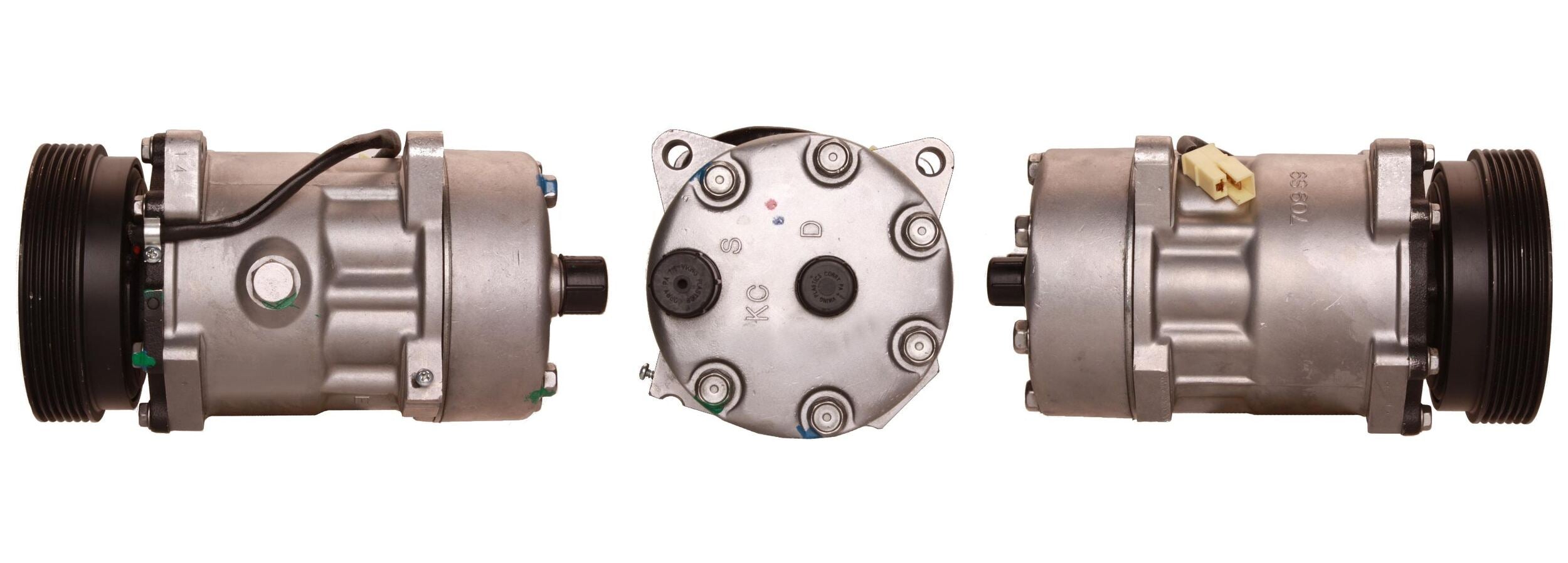 4DI089 Compressore aria condizionata (compressore A/C) Per AUDI VW SEAT SKODA CUPRA VAG Rigenerato
