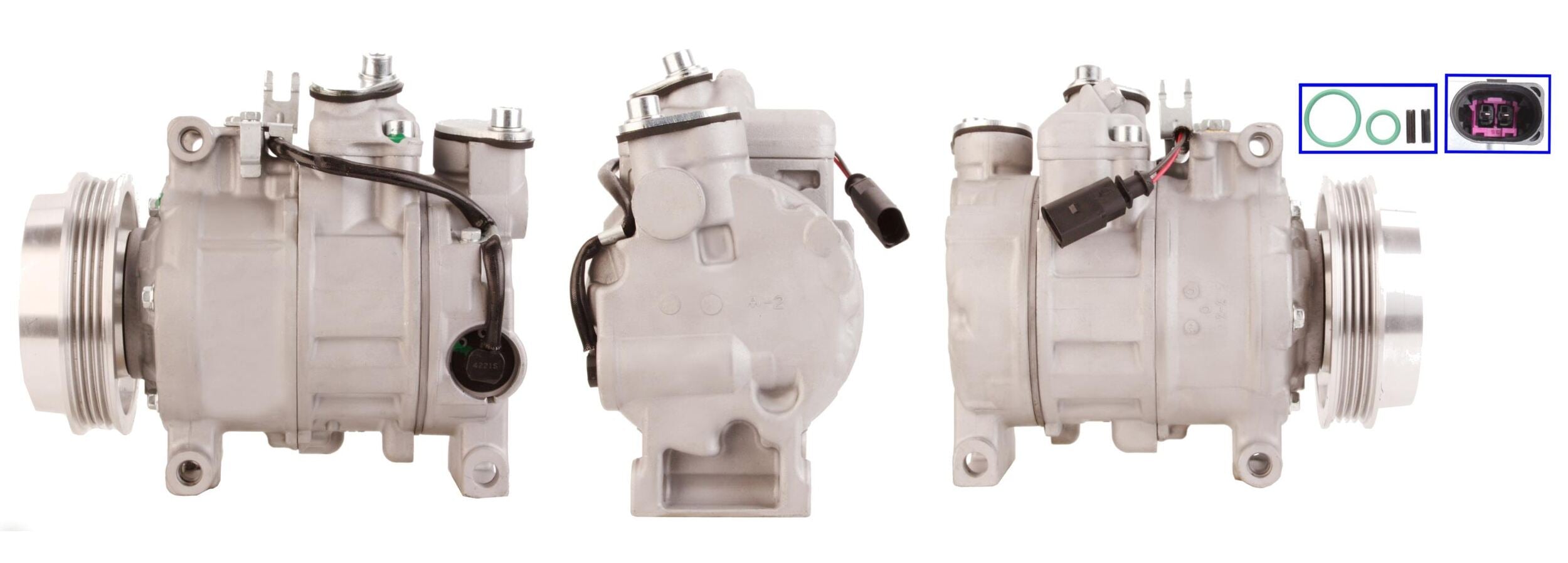 4DI092 Compressore aria condizionata (compressore A/C) Per AUDI VW SEAT SKODA CUPRA VAG Rigenerato
