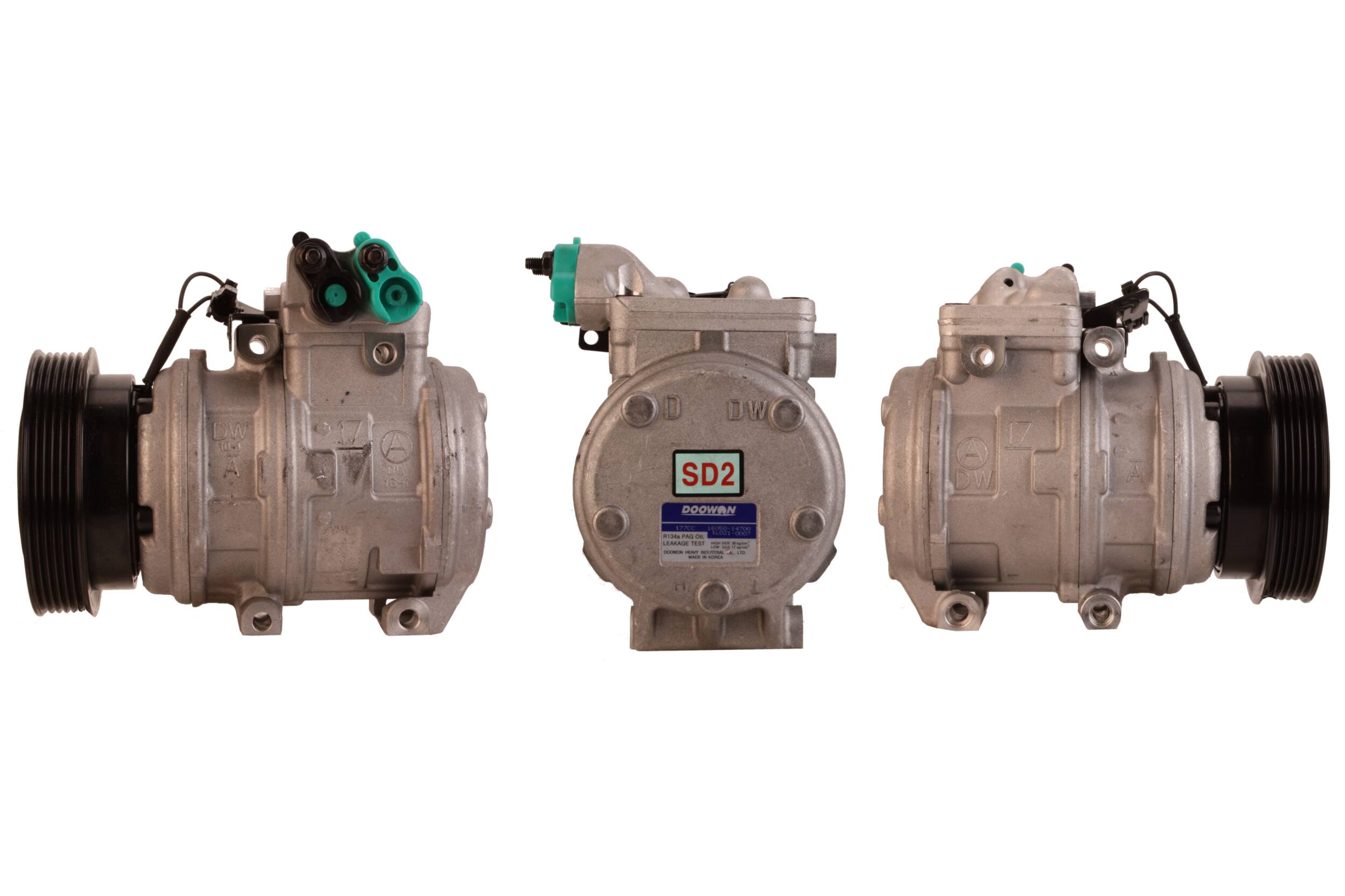 4DI332 Compressore aria condizionata (compressore A/C) Per HYUNDAI KIA Rigenerato