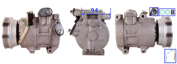4DI333N ΣΥΜΠΙΕΣΤΗΣ ΚΛΙΜΑΤΙΣΜΟΥ (ΚΟΜΠΡΕΣΕΡ A/C) ΓΙΑ HYUNDAI KIA ΚΑΙΝΟΥΡΙΟΣ