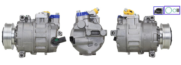 DI813 Compressore aria condizionata (compressore A/C) Per AUDI VW SEAT SKODA CUPRA VAG Rigenerato