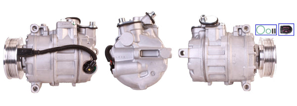 4DI095 Compressore aria condizionata (compressore A/C) Per AUDI VW SEAT SKODA CUPRA VAG Rigenerato