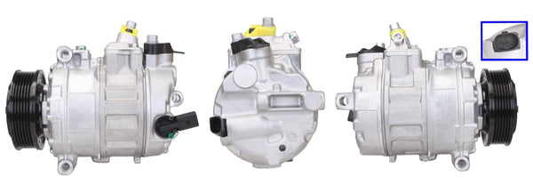 4DI099 Compressore aria condizionata (compressore A/C) Per AUDI VW SEAT SKODA CUPRA VAG Rigenerato