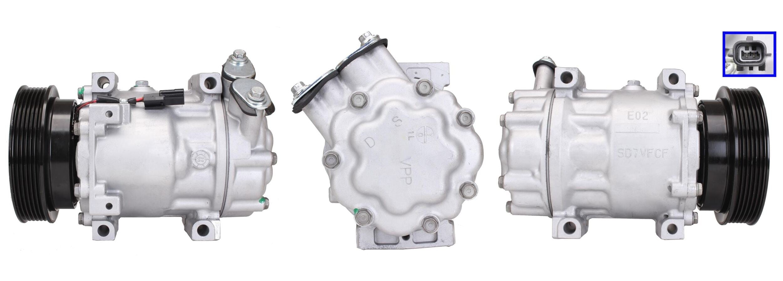4DI624 Compressore aria condizionata (compressore A/C) Per NISSAN Rigenerato