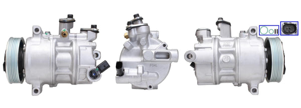 4DI105N Compressore aria condizionata (compressore A/C) Per AUDI VW SEAT SKODA CUPRA VAG Nuovo