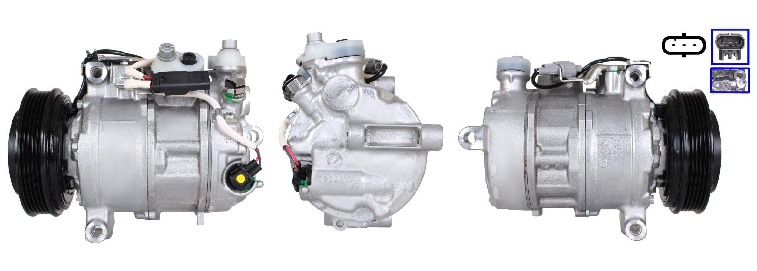 1DI099 Compressore aria condizionata (compressore A/C) Per MERCEDES Rigenerato