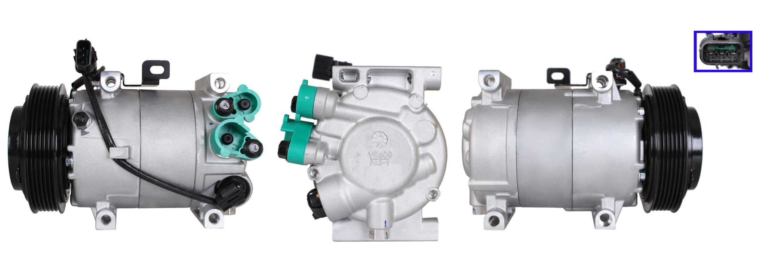 4DI369 Compressore aria condizionata (compressore A/C) Per HYUNDAI KIA Rigenerato