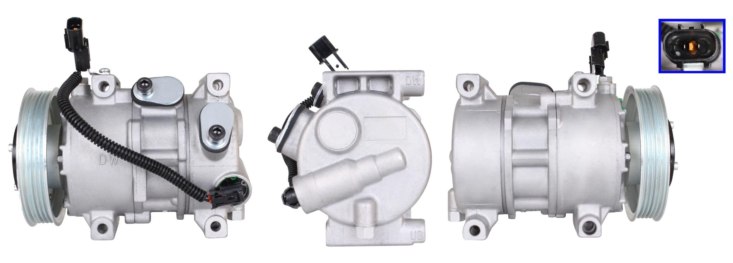 4DI365 Compressore aria condizionata (compressore A/C) Per HYUNDAI KIA Rigenerato