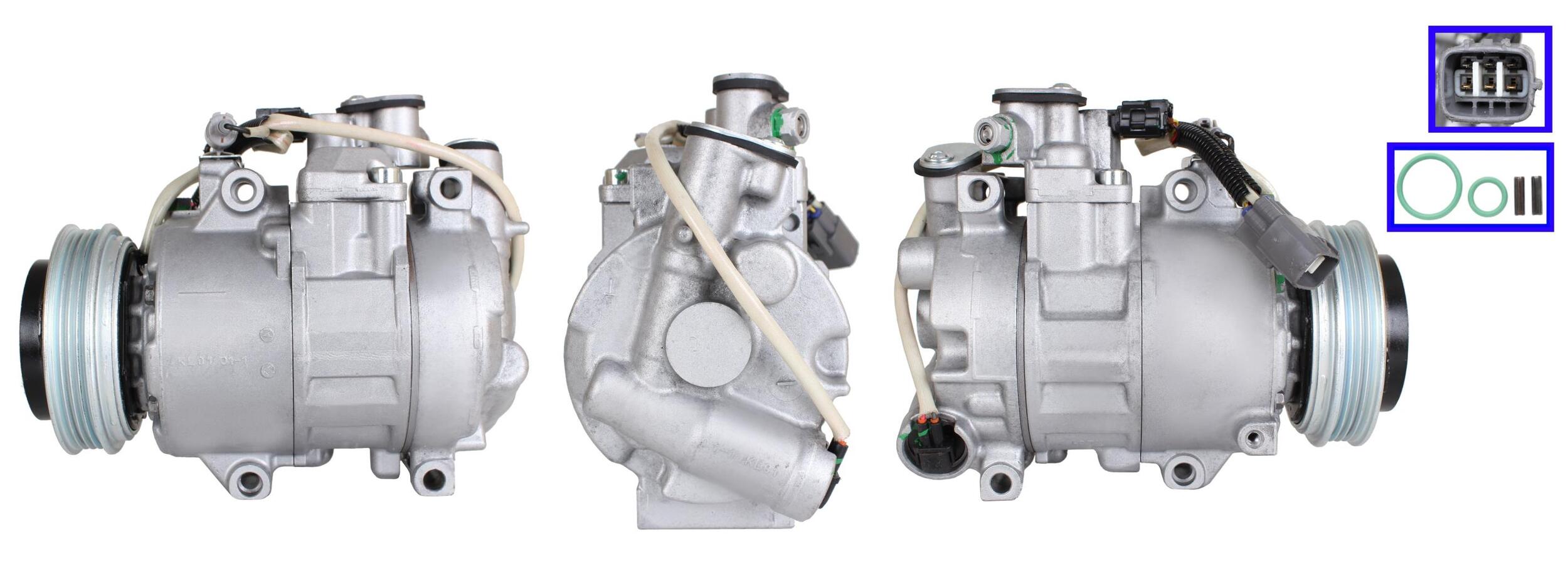 1DI119 Compressore aria condizionata (compressore A/C) Per TOYOTA IQ Rigenerato